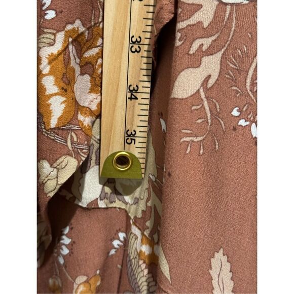 Spell & The Gypsy Collective Rosa Garden Party Midi Dress in Camel Size Medium - Picture 11 of 16